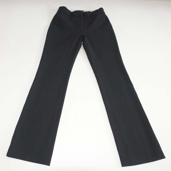 J. Crew Womens Edie Dress Pants Size 0 Black 32" Inseam Flat Front Trouser G8548 - Picture 1 of 7
